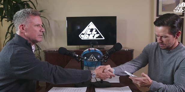 Watch Will Ferrell And Mark Wahlberg Try To Make Each Other Laugh With